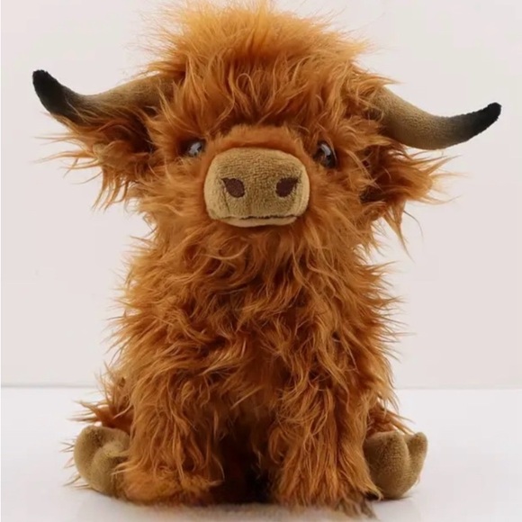 Toys | Cute Hereford Highland Cow Plush Toy Soft Stuffed Animal Bull ...
